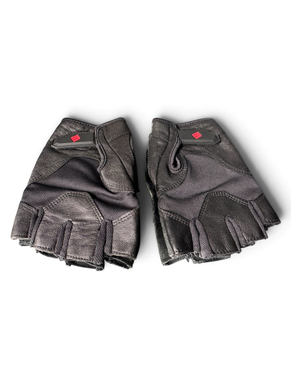 Black Fingerless Workout Gloves - Men